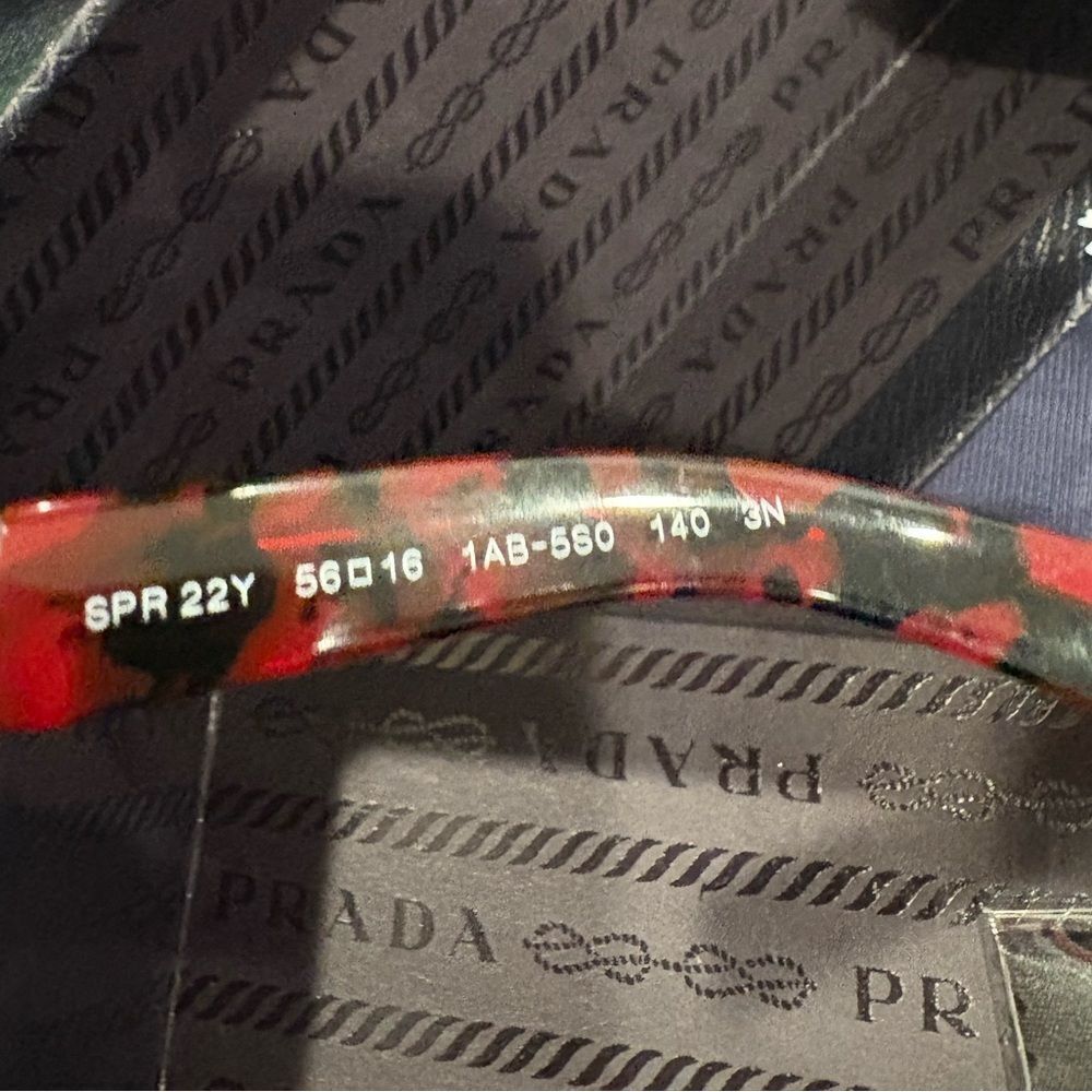 Prada Black and Red Men's Sunglasses - Picture 4 of 7